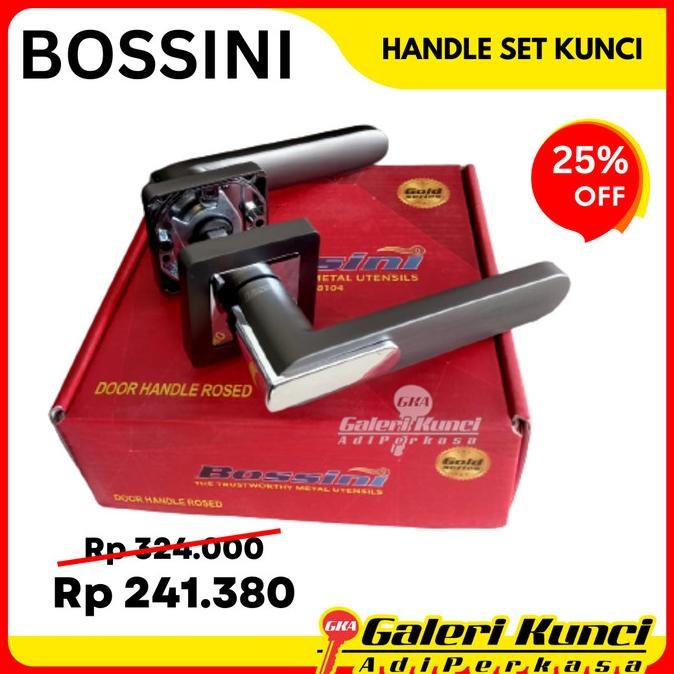 HANDLE SET KUNCI BOSSINI BSN DR 212 MB CP GAGANG SET KUNCI PINTU KAYU