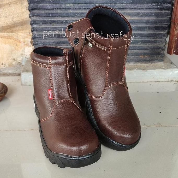 Sepatu Safety Resleting Terbaru Ujung Besi Sepatu Touring Hiking Kantor Pabrik Proyek Kualitas Mahal