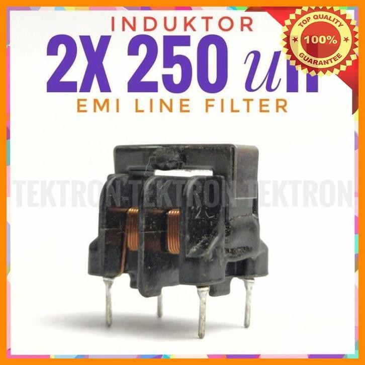 (TEK) INDUKTOR 2X 250UH TRAFO AC EMI LINE NOISE FILTER FERIT FERRITE LPF