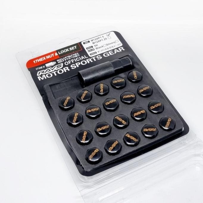 Lugnut Mur Baut Velg Mobil Racing Rays Replika 1.5 Mm