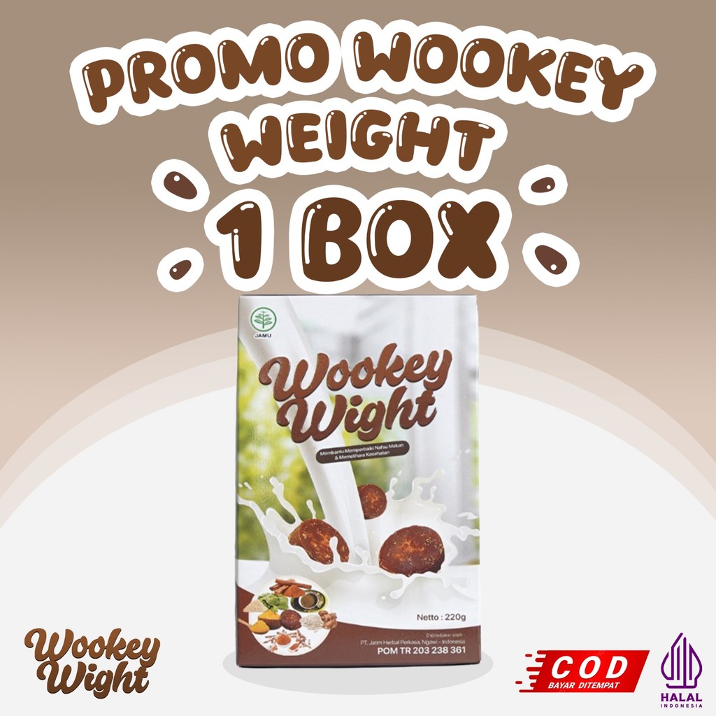 

Wookey Weight Original 1BOX - Susu Penambah Berat Badan Rasa Original 200Gram 1 Paket
