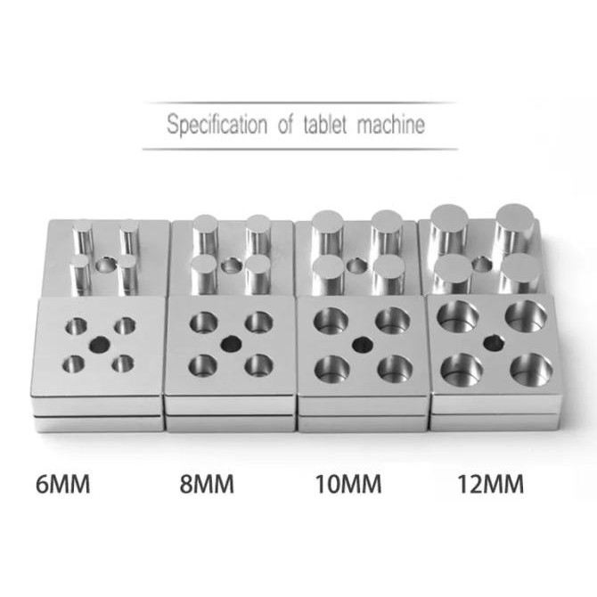 

Cetakan Tablet 4 Lubang Manual. 4 Holes Manual Tablet Mold Original Dan Terpercaya