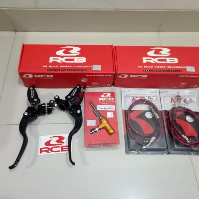 Hidrolik Kopling Full Set Rcb Master Rem Kanan Kiri + Selang Rem Ktc Original Dan Terpercaya