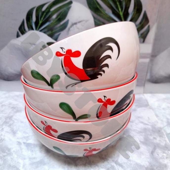 Dinner Set Ayam Jago (12 Pcs) Original Dan Terpercaya