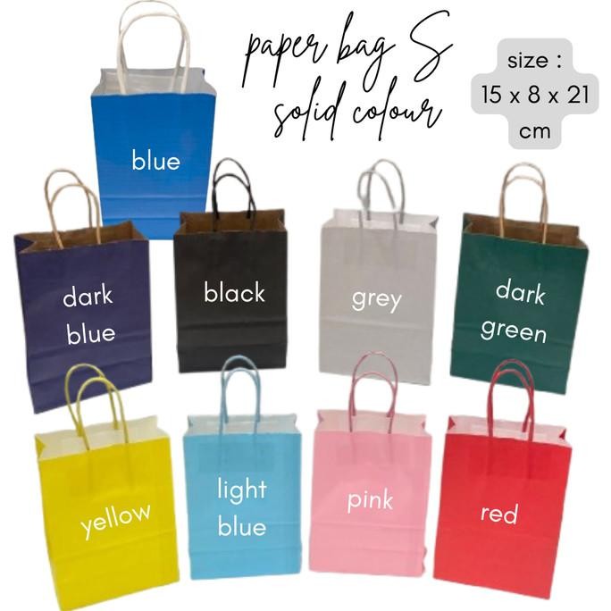

favorit] Paper Bag / kantong belanja / tas kertas / shopping bag - Polos S