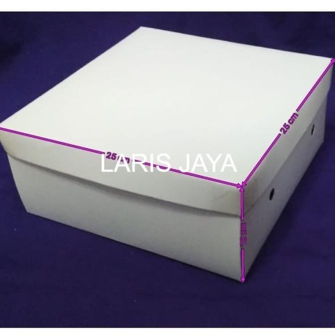 

CO Dus Nasi Polos Warna Putih Uk. 25x25x10