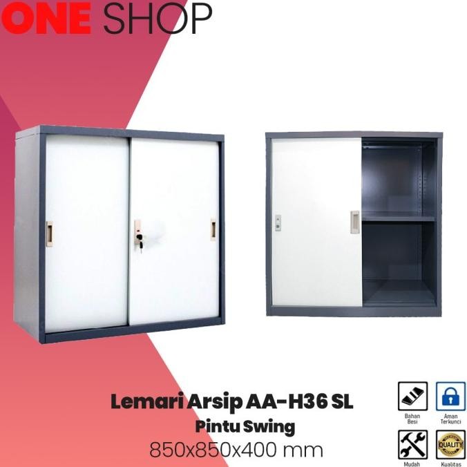

Lemari Arsip Besi 2 Pintu Sliding Pendek|Lemari Sleding Kantor Dokumen