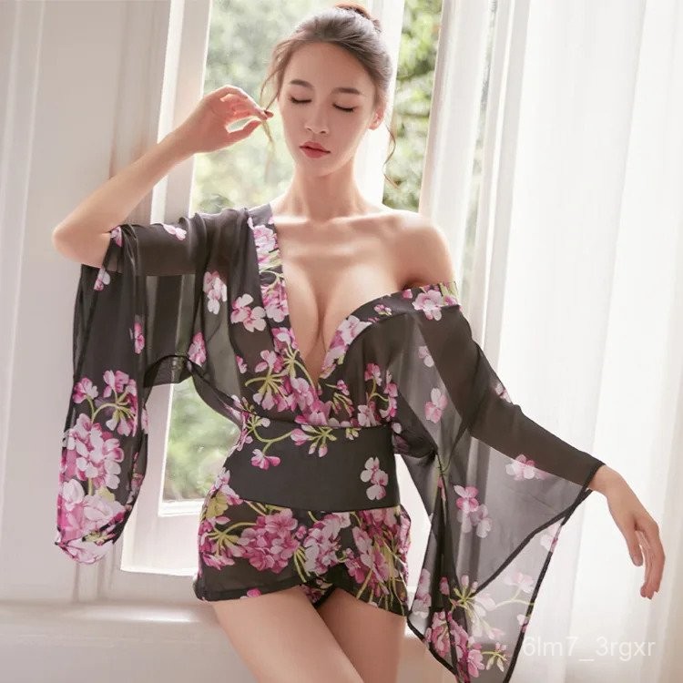 ese Lingerie Kimono Unifo Sexy Babydoll Hot Sex Erotic Lingerie Wanita Pakaian Seksi Mini Dress Paka