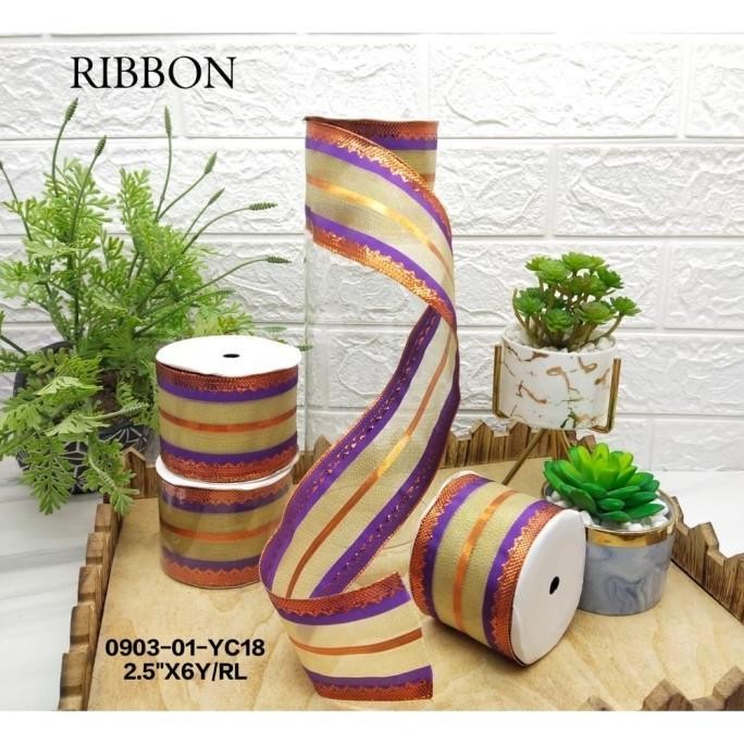 

Sale! Pita Organdi Satin Pita Rol Dekorasi Aksesoris Natal 0903-01(Yc-18)