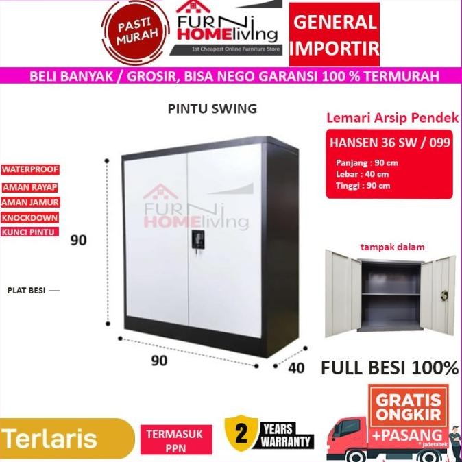

Filing Cabinet Lemari Arsip Besi Pendek Hansen 36Sw