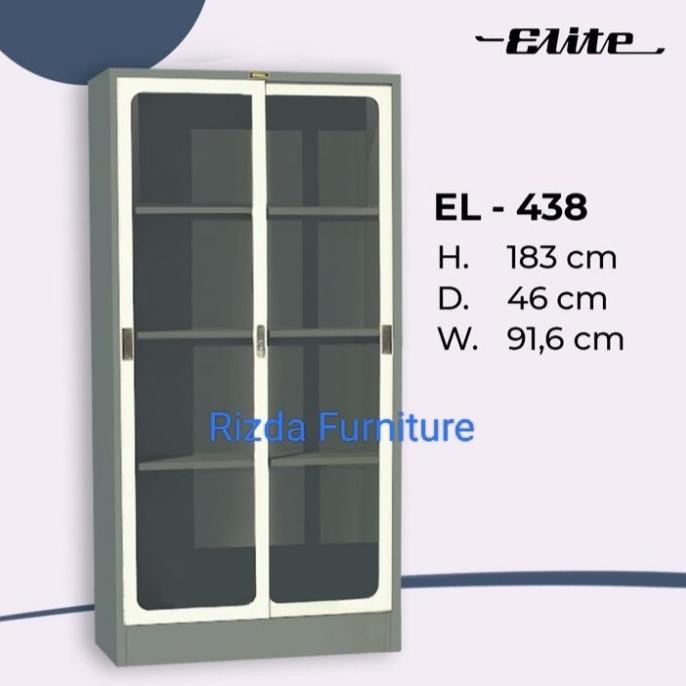 

Lemari Arsip Besi Elite 438 Sliding Kaca Tinggi