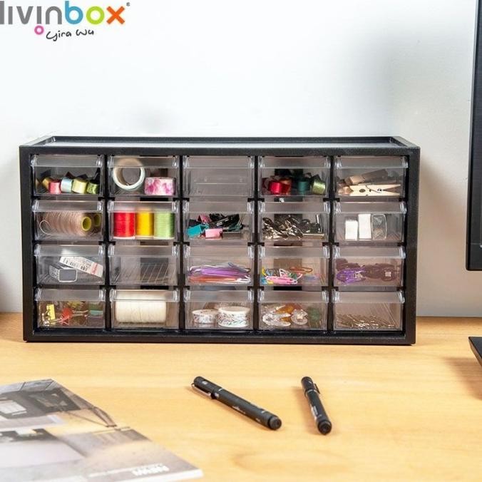 

Lemari Barang Kecil A9-520 Shuter Small Parts Cabinet ( 20 Drawers )