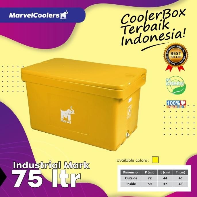 CO Cooler Box 70 75 L / Marvel Cool es batu kristal mancing coolbox