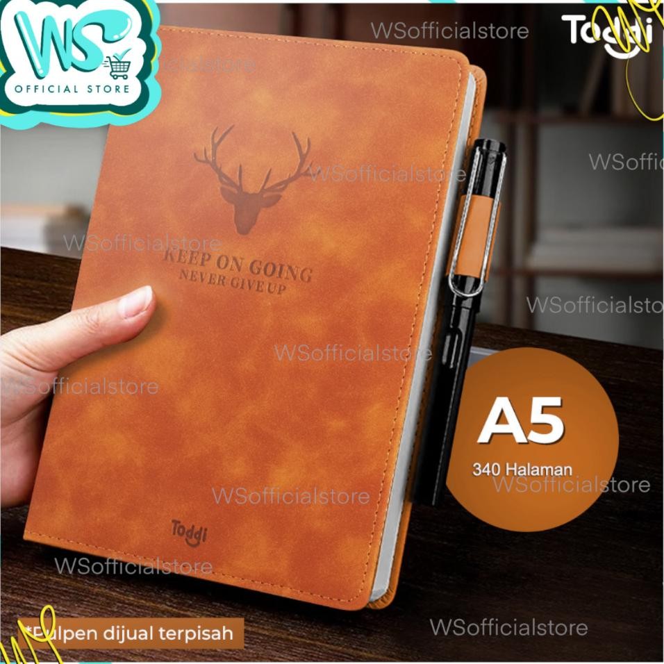 

Toddi Buu Jurnal Hardcover Noteboo Diary A5 80Gm 340 Halamanan Grid Cw5025