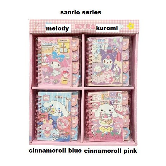 

Termantab] Buku diary kecil sanrio small notebook cinnamoroll melody kuromi