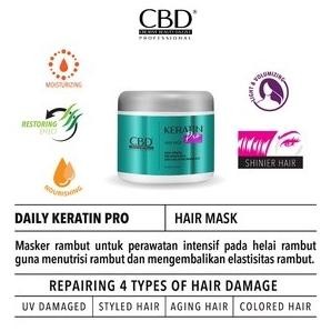 Cbd Professional Keratin Pro Daily Use Hair Mask 500Gr - 2 Pcs Original Dan Terpercaya