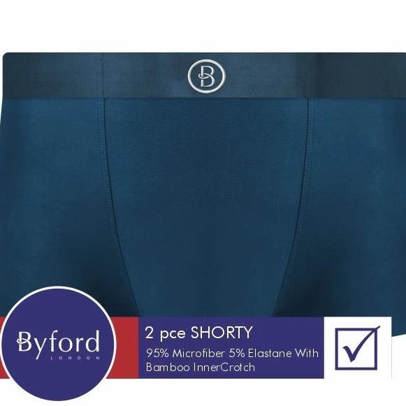 Byford Shorty Celana Dalam Pria Isi 2 Wbyb11S2Fs Microfiber Bamboo Original Dan Terpercaya