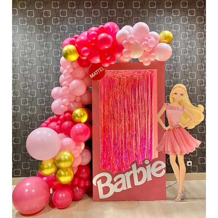 '+'+'+'+] Backdrop photobooth box barbie pink / dekorasi pesta ulang tahun