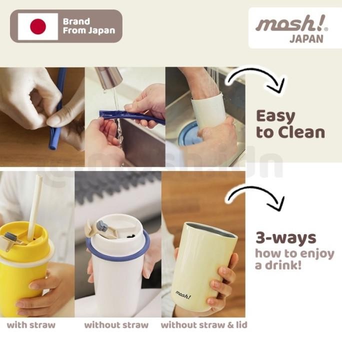 

Mosh Straw Latte Tumbler - Botol Minum Stainless Steel 480Ml - Lilac Original Dan Terpercaya