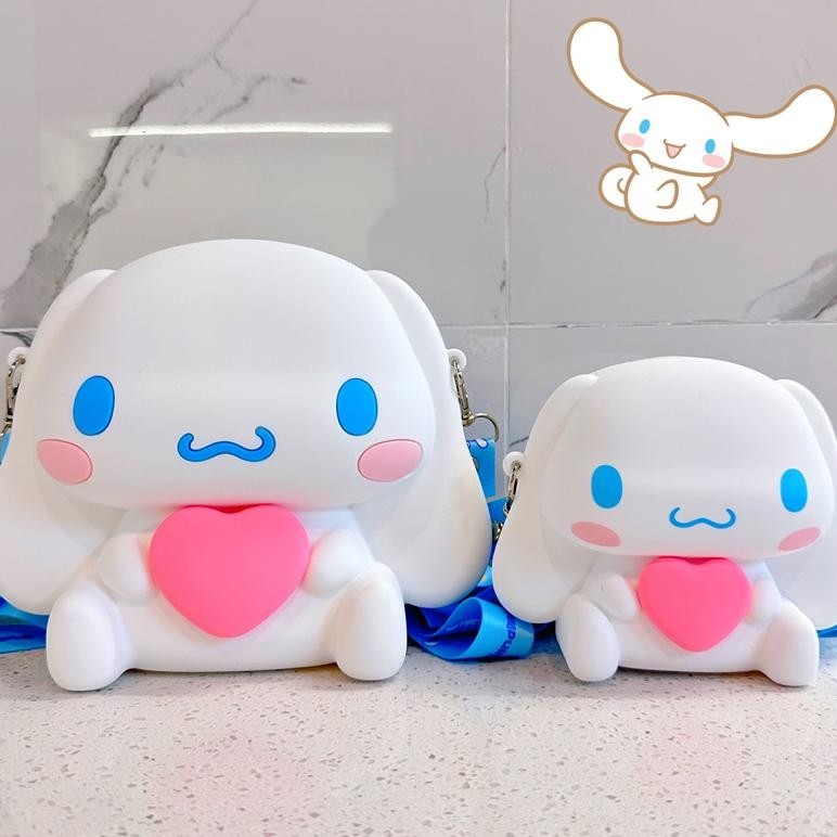 Tas Silikon Anak-Anak Cinnamoroll/ Tas Kartun Lucu /Dompet Koin Bayi Tas  Lucu Karakter Sanrio/Shoul