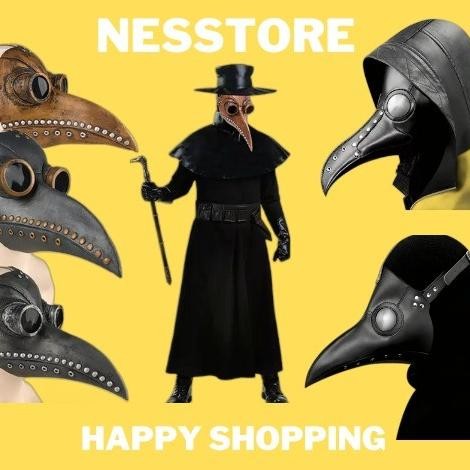 Topeng Burung Latex Plague Bird Doctor Halloween Mask