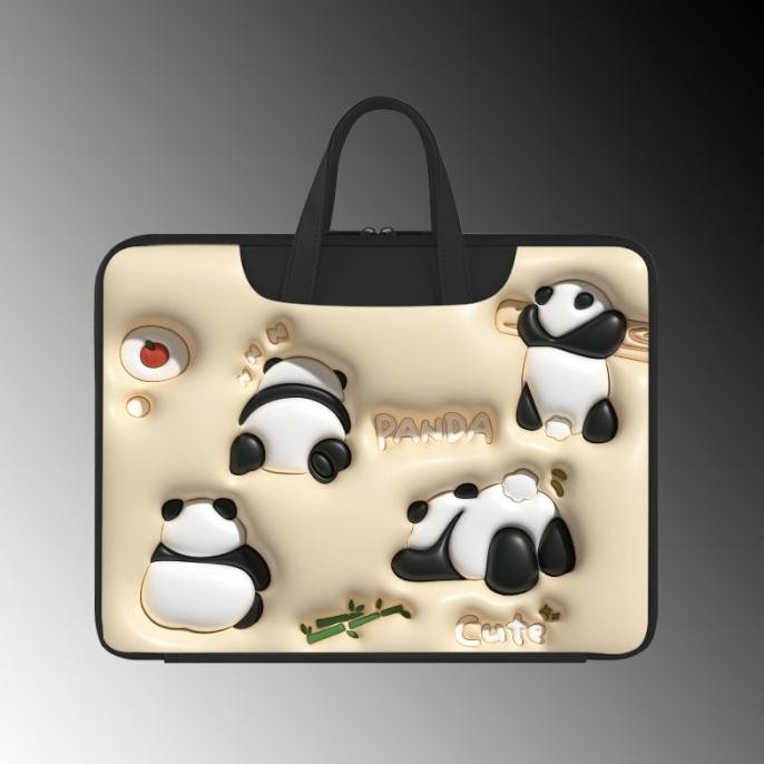 Tas Laptop Jinjing Gambar 3D Karakter Lucu 13inch 14inch 15inch 16inch