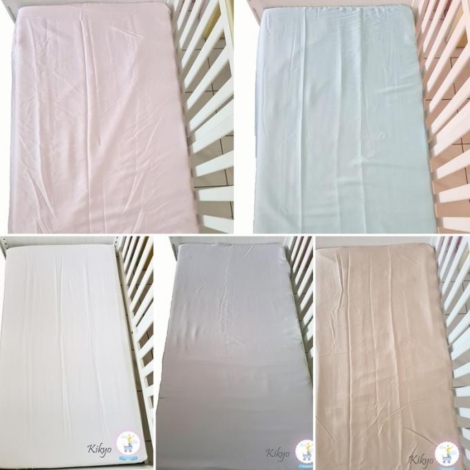 Sprei tencel bayi polos / sprei bayi tencel / sprei kasur bayi