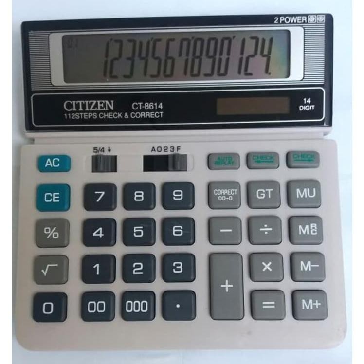 

Alulator Citizen Ct8614 14 Dit Che Dan Correct Alulator Dagang Ct 8614