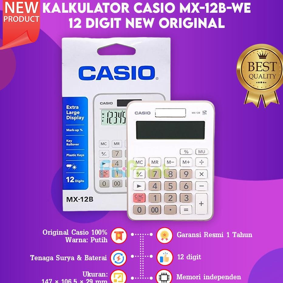 

Fiprint New Calculator Caio M12B Alulator Detop 12 Dit