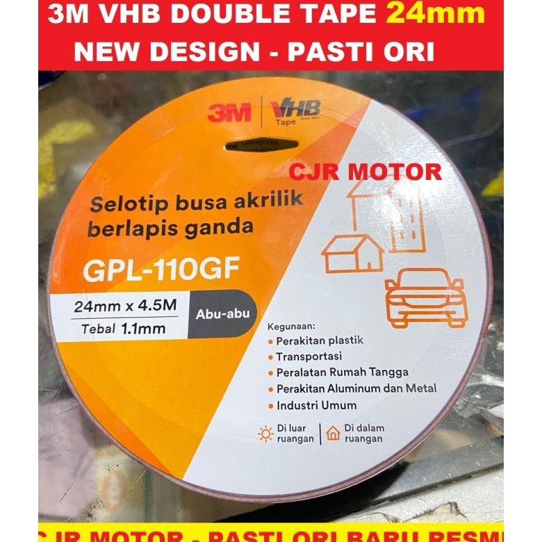 

HOT PROMO 3M VHB 24mm x 4.5m Double Tape Foam Merah Otomotif & Building 4900