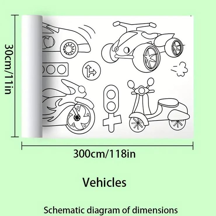 

Hambo Erta Mewarnai Tempel Dinding Drawing R Roll 300Cm Hb30