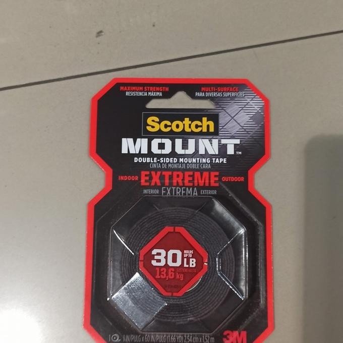 

DISKON 3m scotch double tape extremely strong mounting 13,5 kg bagus rekat
