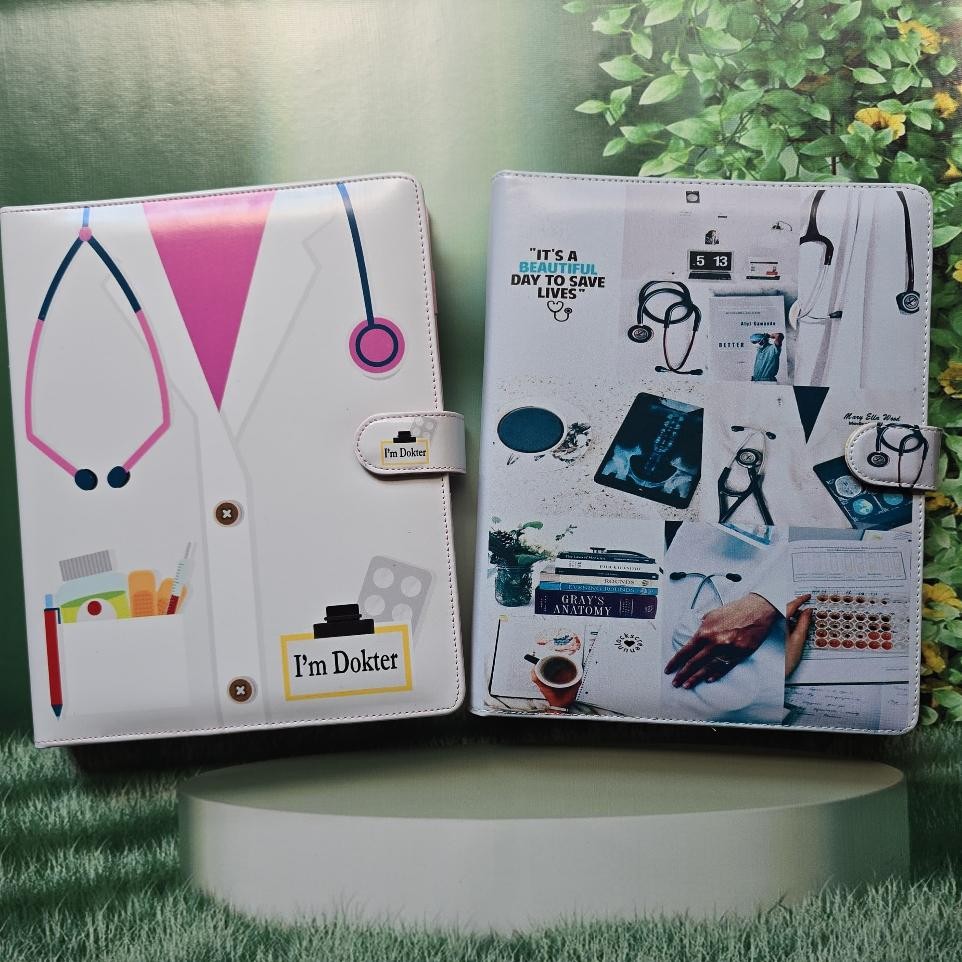 

Binder Motif Medi Uuran A5 20Ring Dan B5 26Ring Bahan Ulit Inteti Binder Aethetic