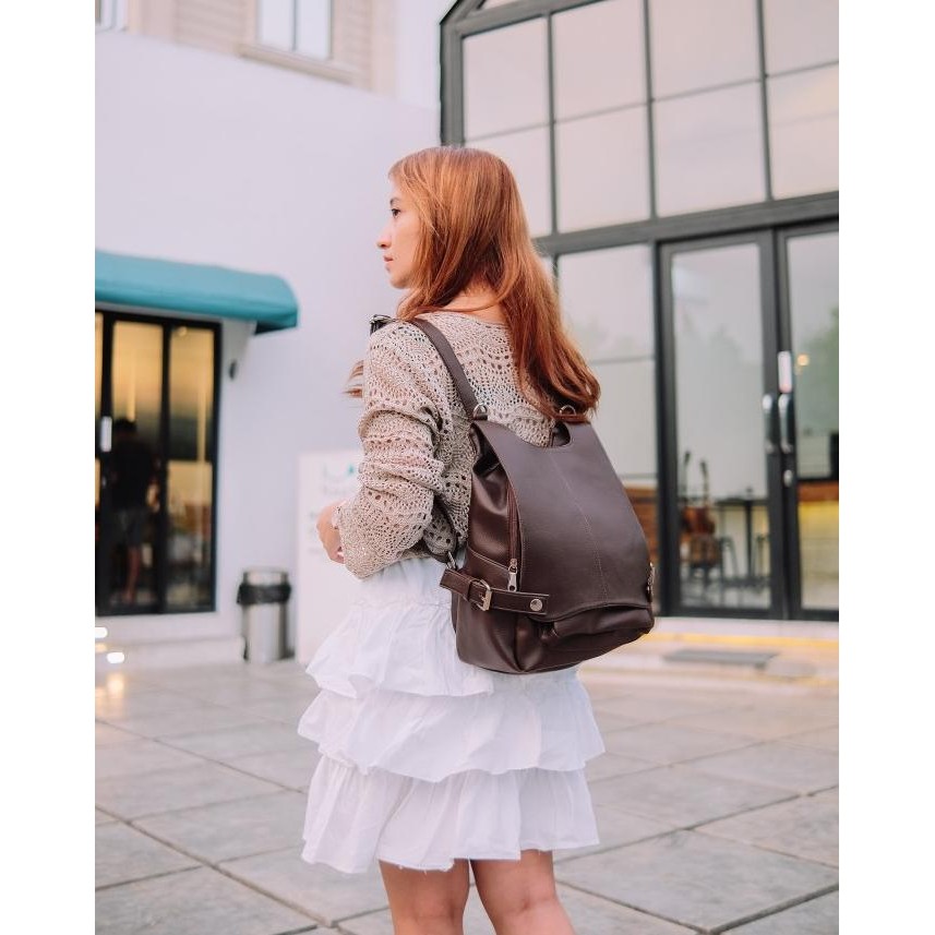 Murah Ceviro Nakaki Backpack Brown