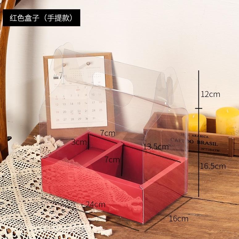 

TERMURAH SUPPLYFLORIST - TRANSPARANT PORTABLE FLOWER BOX | KOTAK BUNGA KUE | BLOOM BOX KOTAK BUNGA 1510 MIKA HANDY BOX se-34