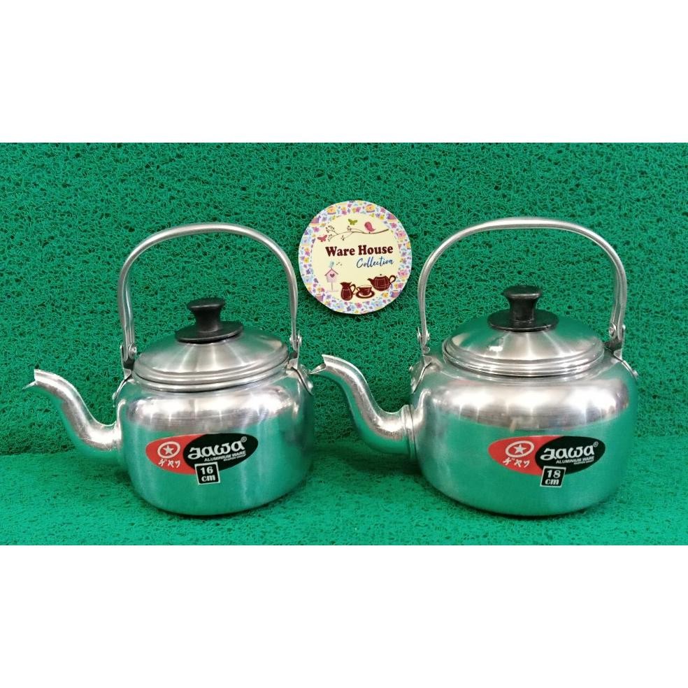 Teko Air Aluminium Jawa Ukuran 16Cm & 18Cm Ceret Masak Air/Ceret Aluminium Air Panas