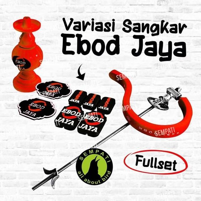 SEMPATI Aksesoris Sangkar Kandang Burung Kotak Ebod Jaya Fullset Variasi Gantungan Pion Emblem Stopp