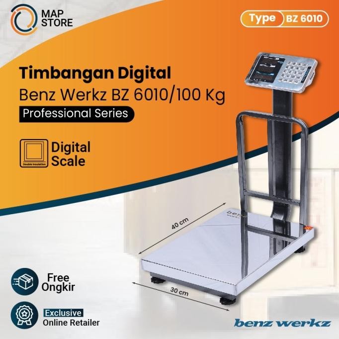 Timbangan Duduk Digital / Timbangan Paket Ekspedisi 100 kg BENZ 6010