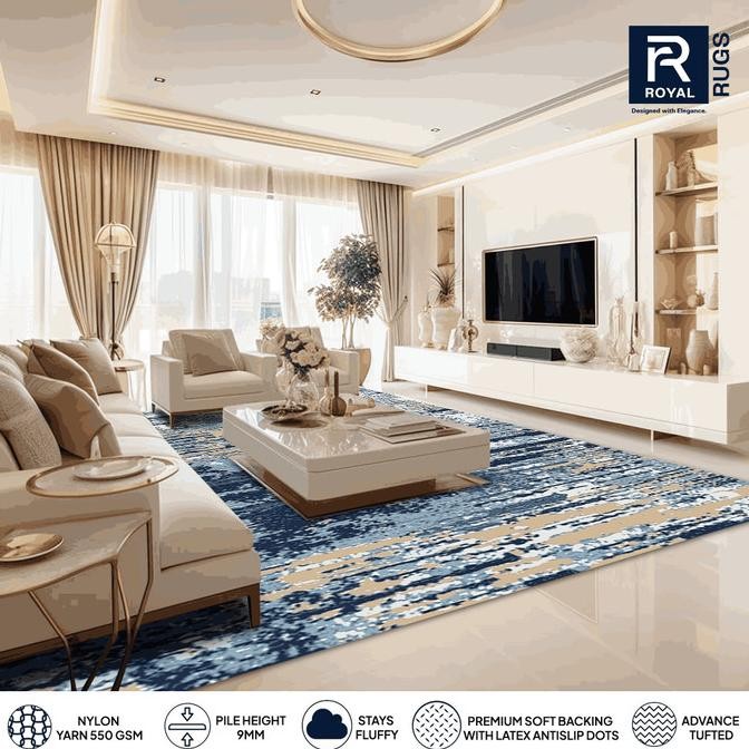 Karpet Premium Jumbo BESPOKE ABSTRACT 300x400 cm Carpet Bulu Permadani Tebal Karpet Lantai Ruang HAR