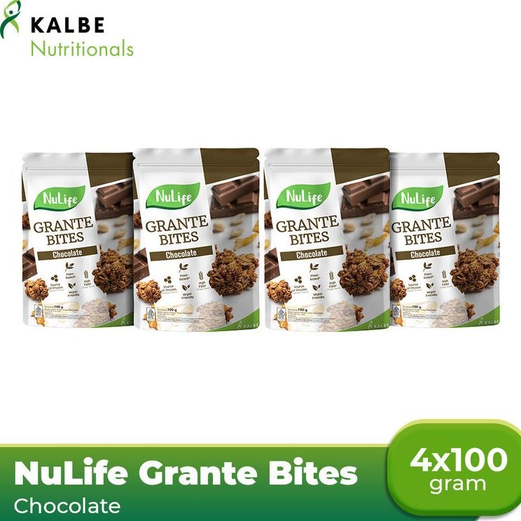 

Nulife Grante Bite Chocolate 100Gr 4Pc