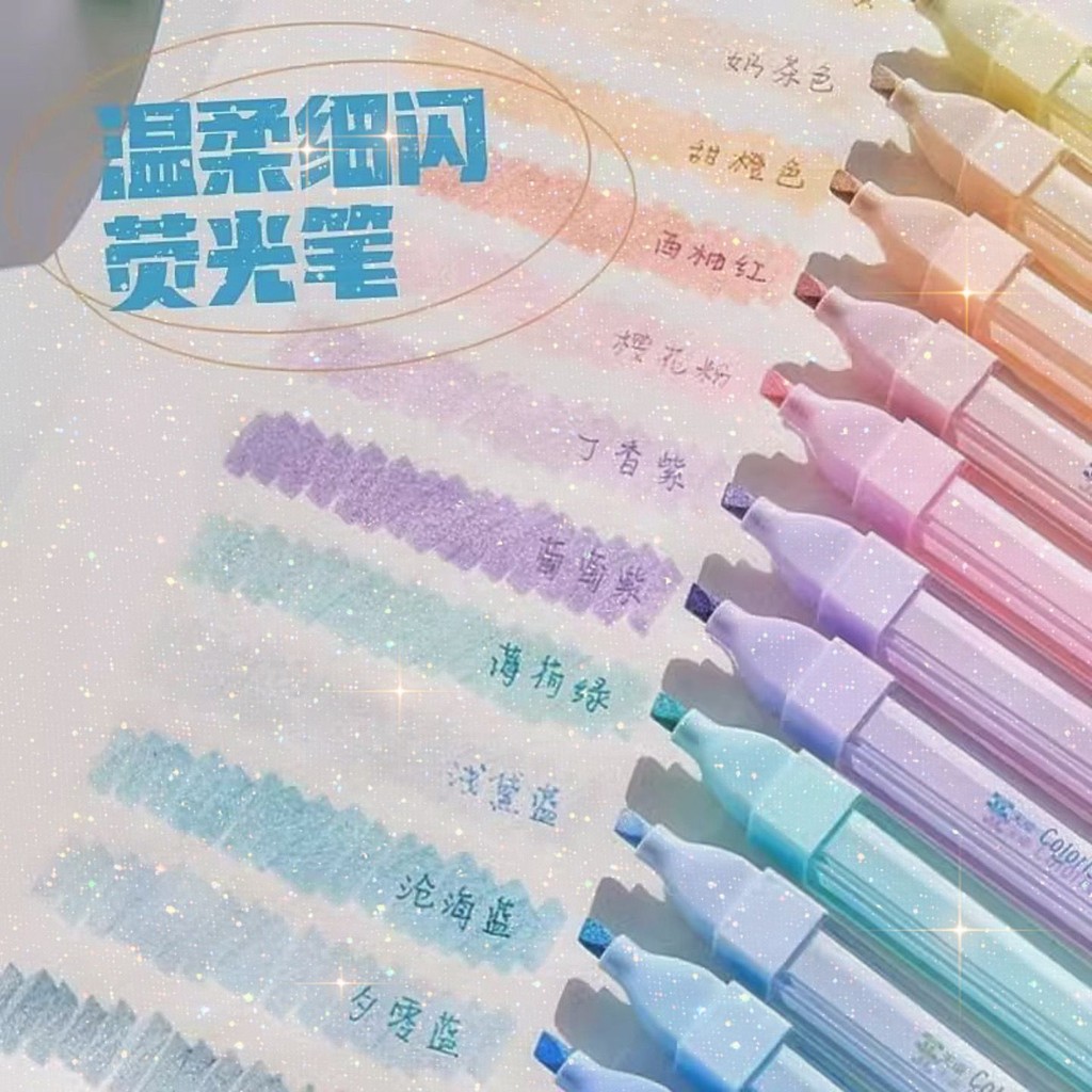 

Pena Neon Terlihat Baik Siswa Menandai Pena Warna Menggambar Kunci Poin Akun Tangan