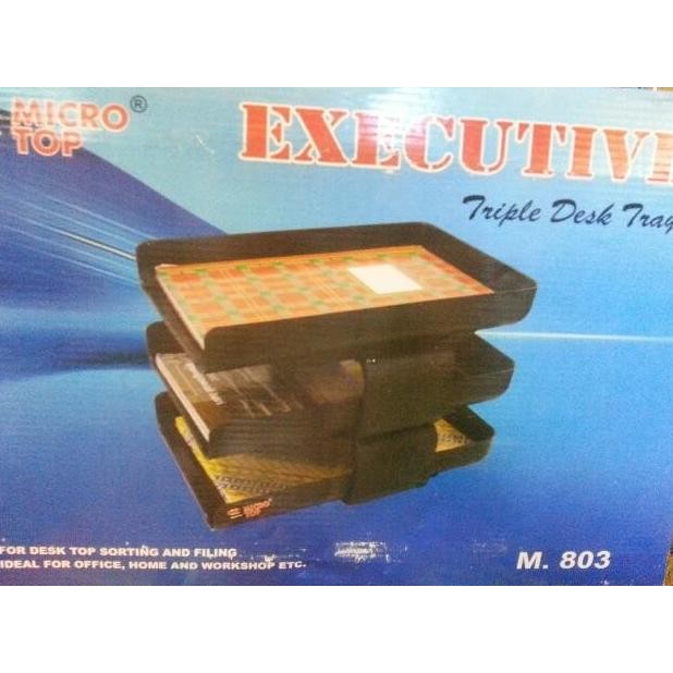 

File Tray 3 / Rak file 3 tingkat Executive / deck tray