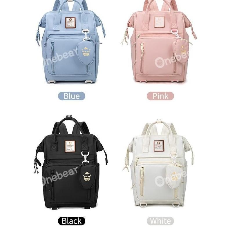 SPECIAL Onebear backpack korea sma wanita tas sekolah ransel Fashion waterproof laptop backpack Jepa