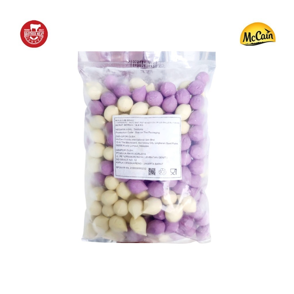 

McCain Sweet Potato Mixed Colour QQ Balls 1.8kg - Brothermeatshop