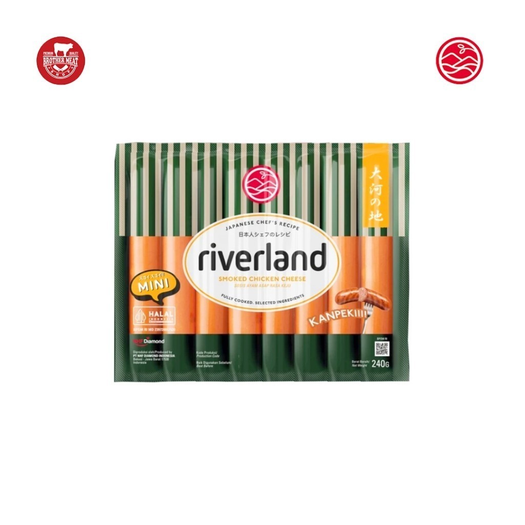 

Riverland Mini Smoked Chicken Cheese Sausage 240gr - Brothermeatshop