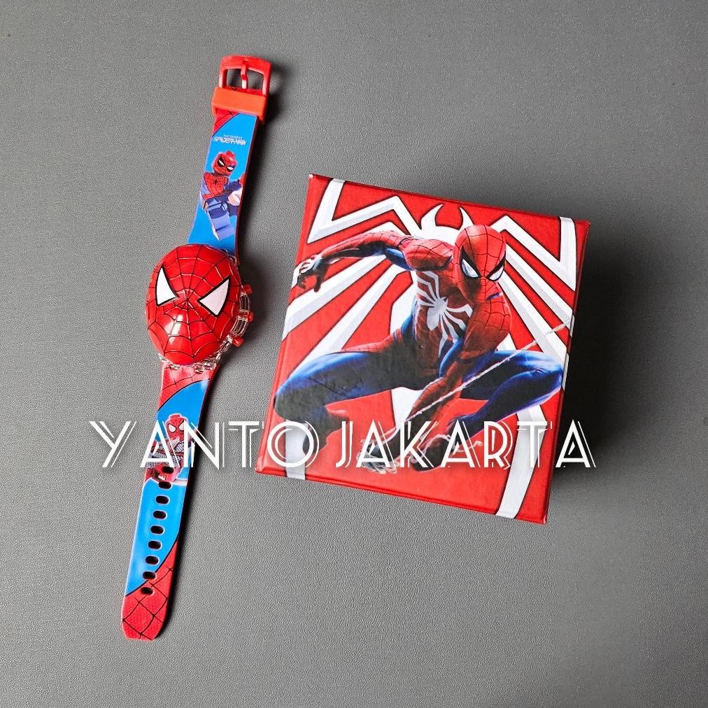 New Produck Jam Tangan Anak Laki Laki Set Kado Karakter Superhero