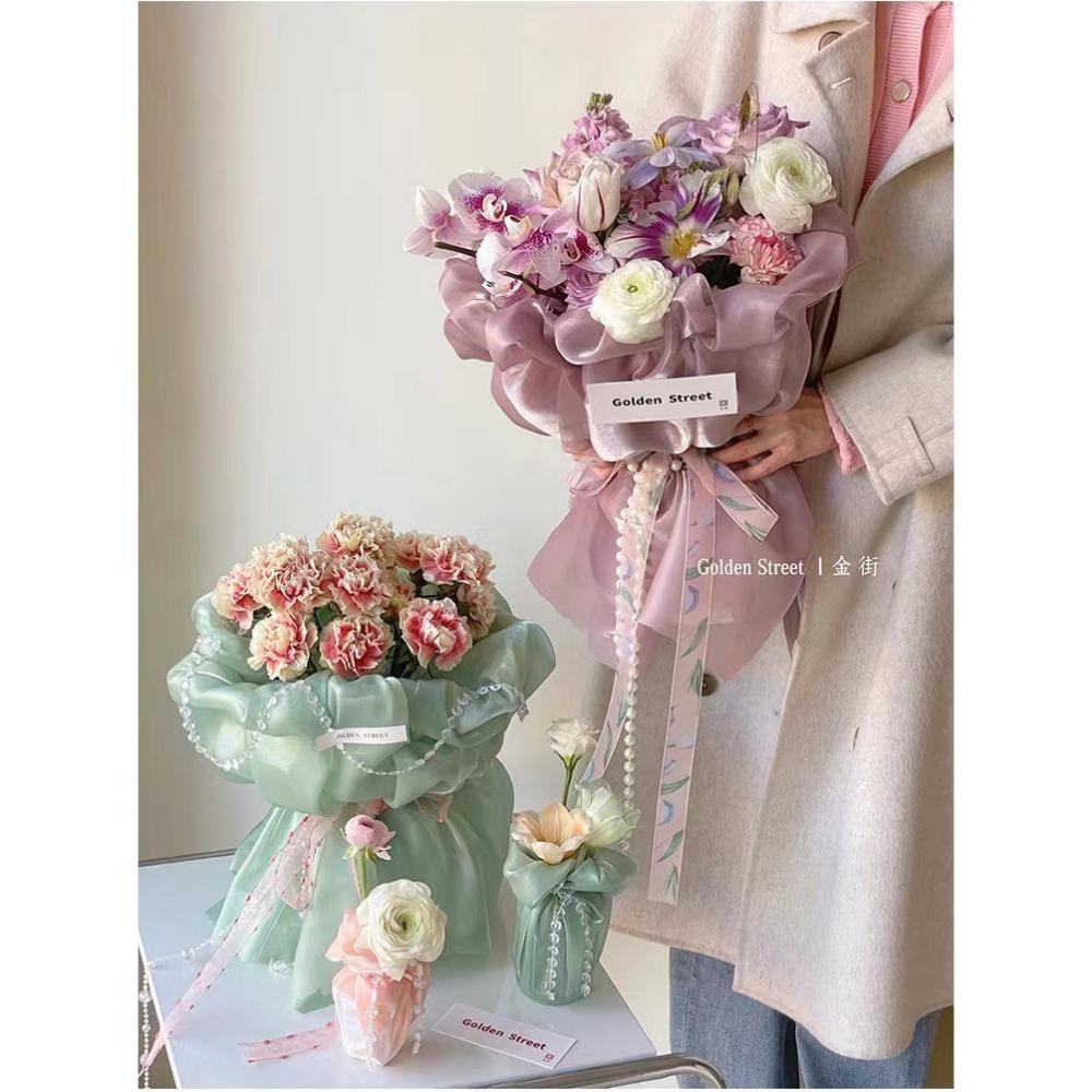 

ORIGINAL Kain Pembungkus Buket Bunga / Korean Flower Silk Wrapping For Hand Bouquet. Um57