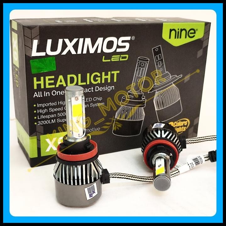 Terlaris Bulb Led H11/H8/H16 Eco9/Eco 9 X9 By 9Nine/9 Nine (3 Warna) Good Quality