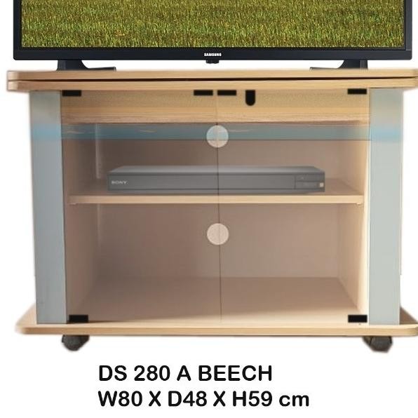 Sale Rak Tv Minimalis Pintu Kaca + Roda (Harga Promo)