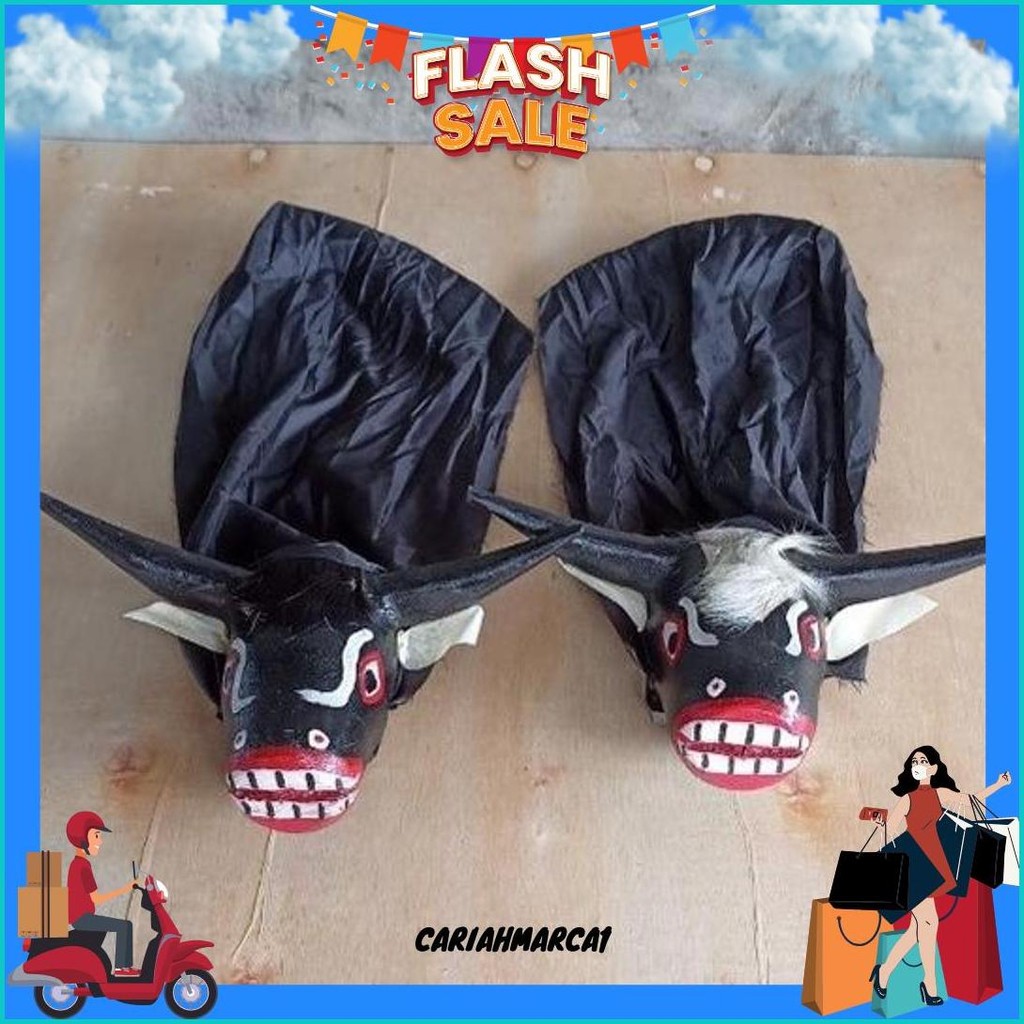 Ready New Bantengan Kecil | Barongan Bantengan - Mainan Anak Banteng Kuda Lumping - Mainan Bantengan